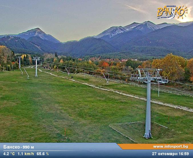 Bansko webcam -  Cedar Lodge 3/4 by theGondola Lift